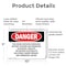 Signmission This Room Contains Energized Battery Systems Danger Sign, Plastic, 10in W x 7in L, 2PK OS-2PACK-DS-P-710-L-2301 - alternate 7